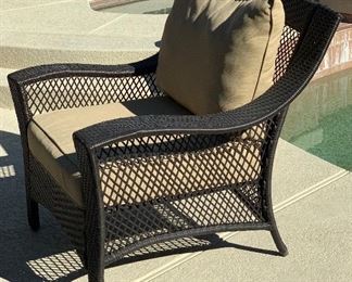 Allen + Roth All Weather Wicker Chair #2	35x34x35in seat height: 19in	HxWxD