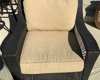 Allen + Roth All Weather Wicker Chair #2	35x34x35in seat height: 19in	HxWxD