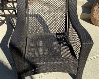 Allen + Roth All Weather Wicker Chair #2	35x34x35in seat height: 19in	HxWxD