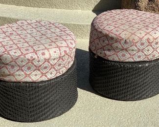 Allen + Roth All Weather Wicker Ottoman #1	18in H x 20in Diameter	
Allen + Roth All Weather Wicker Ottoman #2	18in H x 20in Diameter	