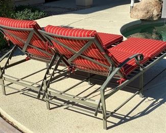 Double Patio Chaise Lounge Chairs	35x53x70in	HxWxD
