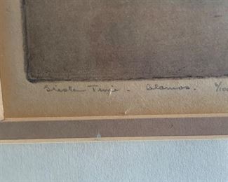 *Signed* Gerry Peirce litho 6/100	18in H x 24in W	
