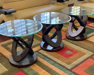 Crown Mark Cyclone end tables
