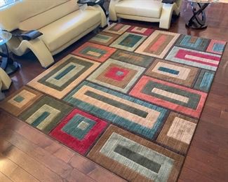 Contemporary rectangle Area Rug	120x96in