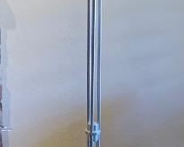 Brushed Steel Contemporary 3-Head Floor Lamp