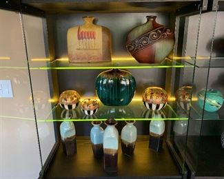 IKEA Black/Glass Lighted Display Cab #2	90x29x18in	HxWxD