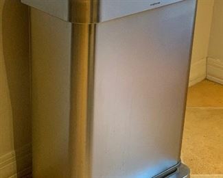 Brushed Steel Simplehuman Garbage Can	 	

