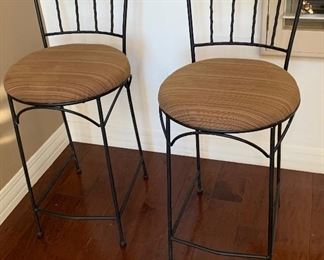 Padded Iron Stool/Chair #1	37x16x19. Seat height: 25in	
Padded Iron Stool/Chair #2	37x16x19. Seat height: 25in	