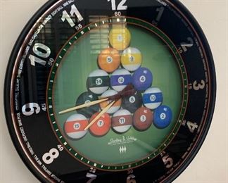 Sterling & Noble Pool Table Clock	 	
