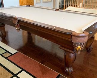 8ft Connelly Billiards Pool Table Prescott Model	32x56x100in	HxWxD
