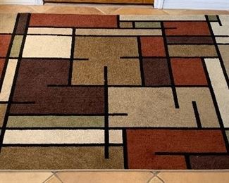 Sm Contemporary Orian Area Rug Brown/Green	93x64in	
