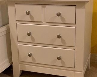 Folio 21 White Wood Night stand #1	28x26x18in	HxWxD
