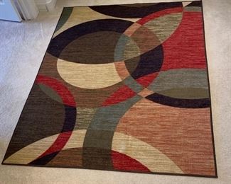 Contemporary are rug 	78x60in	
