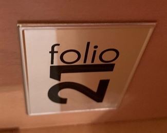 Folio 21 Nightstand	27.5x26x17in	HxWxD
