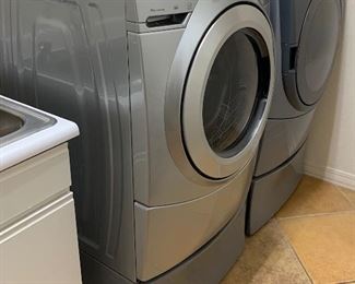 Whirlpool duet Steam Front-Load Washer WFW9550WL10	50x37x22in	HxWxD
Whirlpool duet Electric Dryer GEW9200LL1	50x37x22in	HxWxD