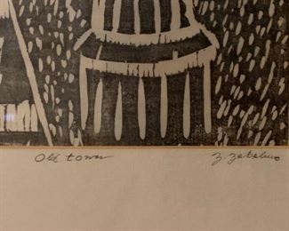 *Signed* Z Zebelius Old Town Art	25x19in	
