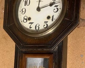 Meiji Vintage Japanese Regulator Clock	 	
