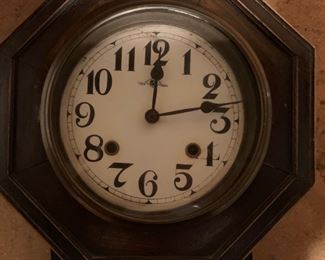 Meiji Vintage Japanese Regulator Clock	 	

