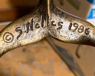 1986 Scott Nelles Bronze Whale	 	

