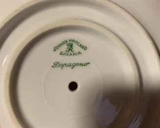 Full Set Haviland China Papageno Set	 	
