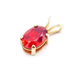 Stunning Estate Pendant in 14k Yellow Gold