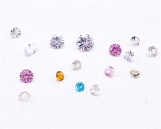 Group of Beautiful Solitaire Stones; Variety of Colors