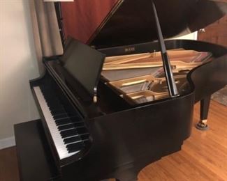 Baldwin Model L 6'3" black satin grand piano, excellent condition, plays and sounds great. 1994. One owner