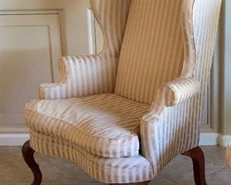 Statesville & Ross Queen Anne Wingback Chair #11	48x32x32in	HxWxD
