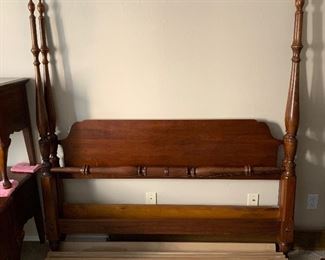 Antique Queen Poster Bed frame	