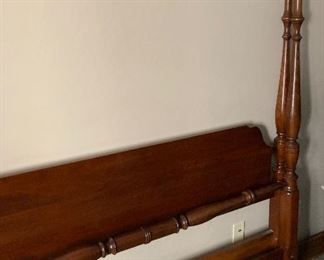 Antique Queen Poster Bed frame	