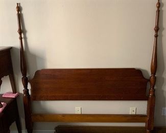 Antique Queen Poster Bed frame	