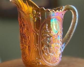 Imperial Carnival Glass Windmill  Pitcher