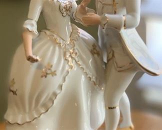 Royal Dux Figurine Victorian Dancing Couple	