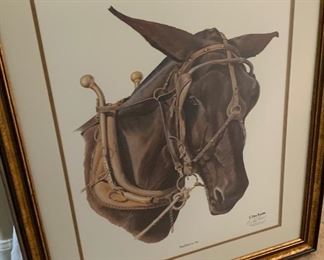 *Signed* C Don Ensor Stubborn As Framed Print	