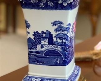 Spode Blue Tower Single Lamp