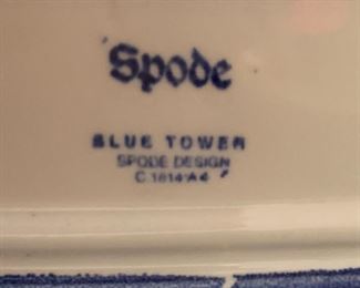 Spode Blue Tower Single Lamp