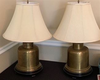 Lg Brass Table Lamp #1	 	
Lg Brass Table Lamp #2