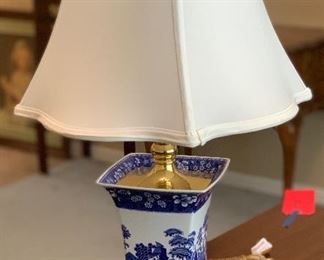 Spode Blue Tower Single Lamp