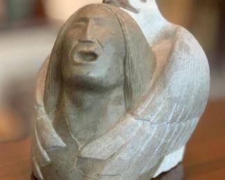 Victor Vigil Native American Carved Stone Sculpture