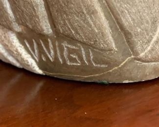 Victor Vigil Native American Carved Stone Sculpture