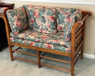Statesville & Ross Oak Loveseat/Padded Bench	34x51x23in	HxWxD