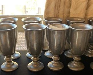 12pc Wilton Armetale  Goblets	