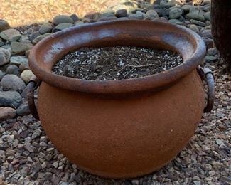 Terracotta Cauldron Pot/Planter	 