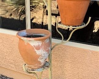 Vintage Metal 3-Tier Plant Stand