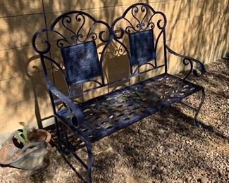 Metal Garden Bench	