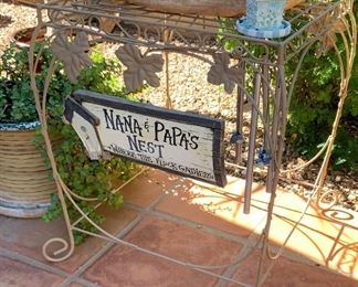 Patio Side Table Metal	