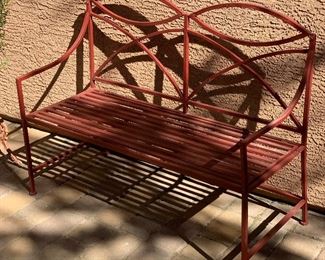 Metal Patio Bench