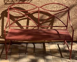 Metal Patio Bench