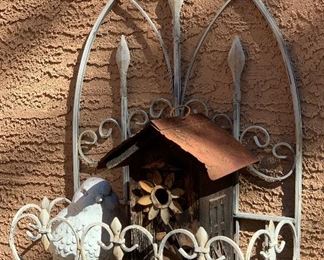 Wrought Iron Wall Mount Plant Stand