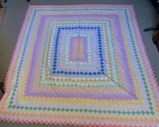 1930s Pastel Quilt	84x77in	